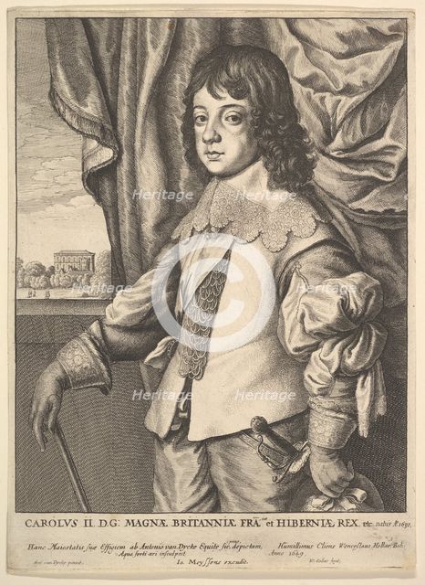Charles II, 1649. Creator: Wenceslaus Hollar.