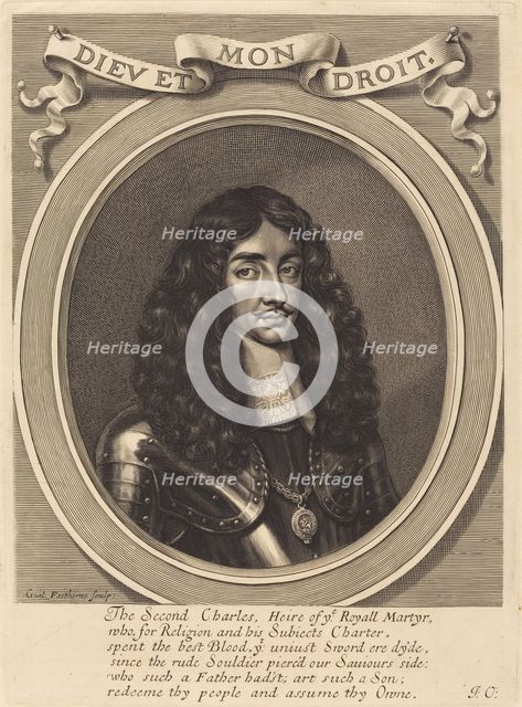 Charles II, 1650s. Creator: William Faithorne.