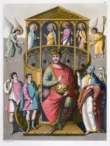 Charles II, the Bald, 9th century Frankish king and Holy Roman Emperor, (c1820-1839). Creator: C Botticella