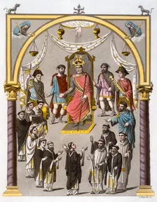 Charles II, the Bald, 9th century Frankish king and Holy Roman Emperor, (c1820-1839). Creator: C Botticella