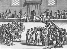 Charles II touching a patient for the King's evil, c1680 (1903). Artist: Frederick-Hendrik van den Hove