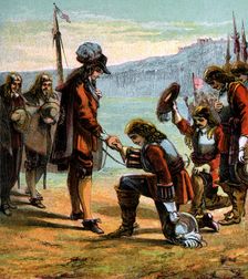 Charles II and General Monck, c1660, (c1850)