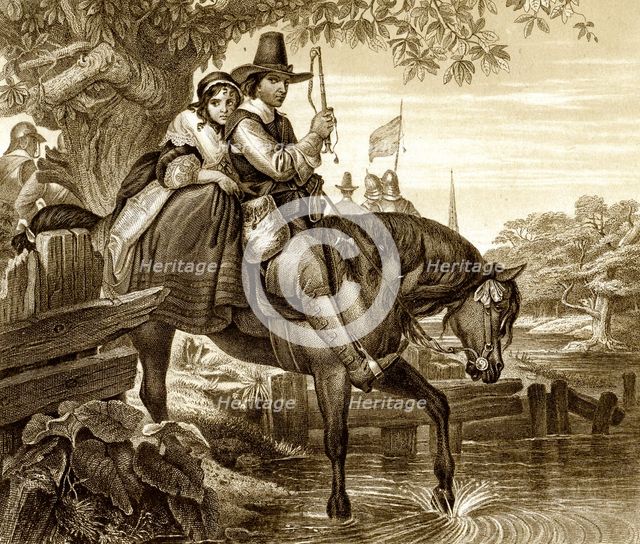 Charles II in disguise aided in his escape by Jane Lane, 1651, (19th century).Artist: H Bourne
