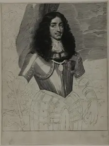 Charles II, King of England, 1660/64. Creator: Cornelis van Dalen II