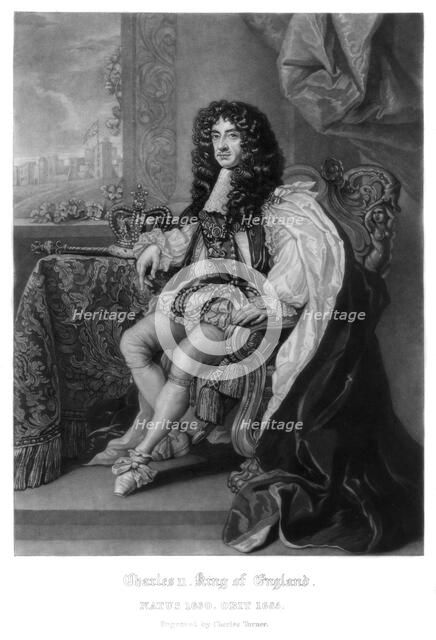 Charles II, King of England, (1816).Artist: Charles Turner