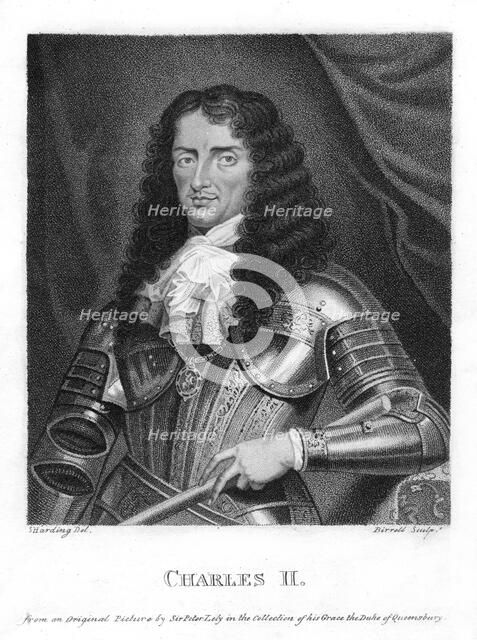 Charles II, King of England, Scotland and Ireland, (18th century).Artist: A Birrell