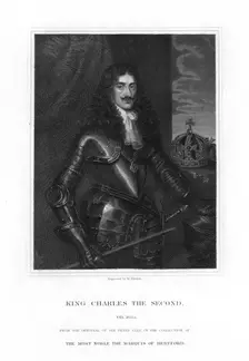 Charles II, King of England, Scotland and Ireland, (19th century).Artist: William Finden