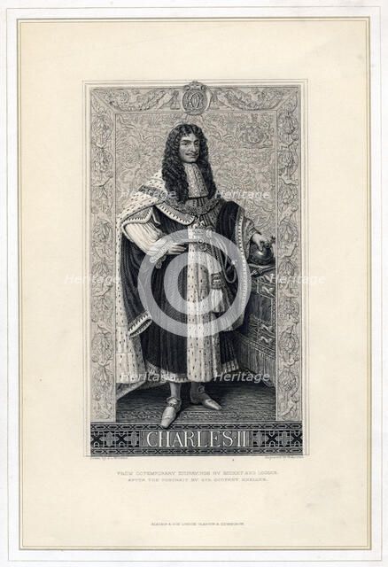 Charles II, King of England, Scotland and Ireland, (19th century).Artist: Herbert Bourne