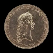 Charles II, King of England: Proclamation of the Peace of Breda [obverse], 1667. Creator: Jan Roettiers