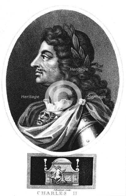 Charles II, King of Great Britain and Ireland 1660-1685, c1810. Artist: J Chapman