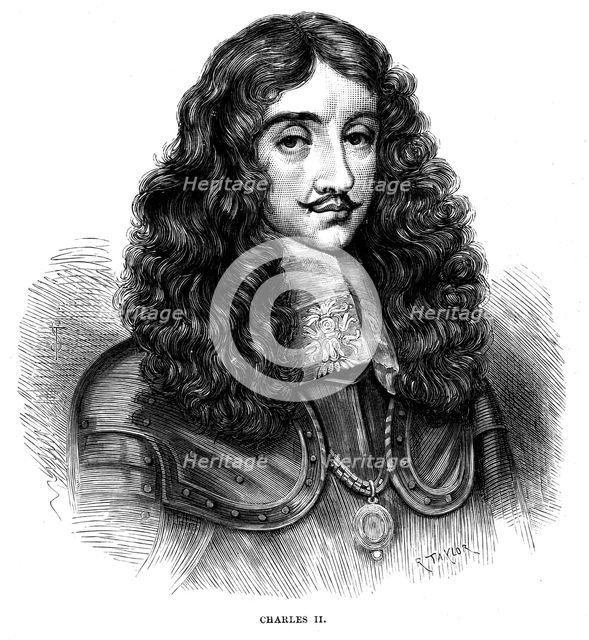 Charles II, King of Great Britain and Ireland 1660-1685, c1880. Artist: Unknown