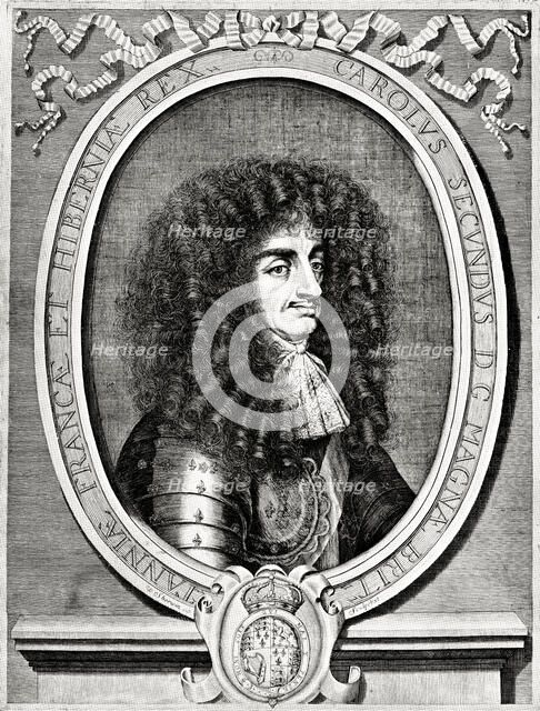 'Charles II, King of Great Britain and Ireland', 19th century. Artist: William Sherwin