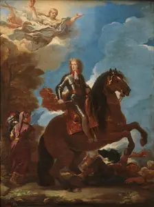 Charles II, King of Spain, on Horseback, c1693. Creator: Luca Giordano