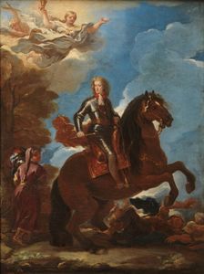 Charles II, King of Spain, on Horseback, c1693. Creator: Luca Giordano