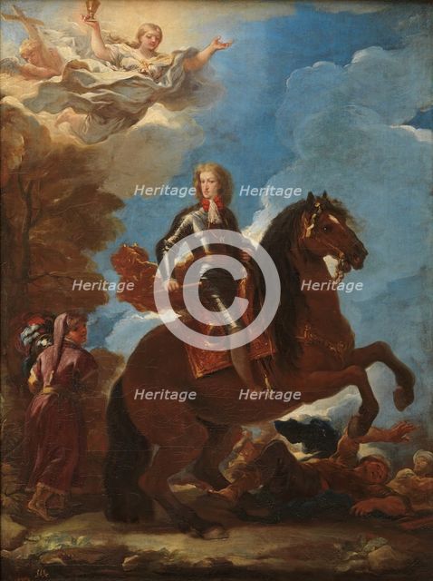 Charles II, King of Spain, on Horseback, c1693. Creator: Luca Giordano.