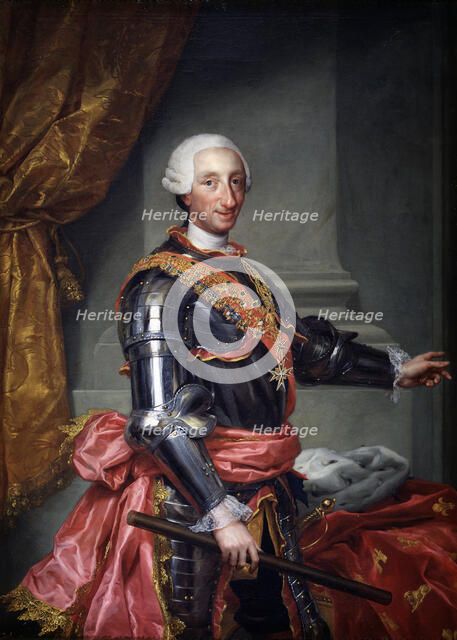 Charles III of Spain, ca 1761. Artist: Mengs, Anton Raphael (1728-1779)