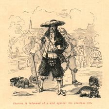 Charles is informed of a plot against his precious life 1897. Creator: John Leech