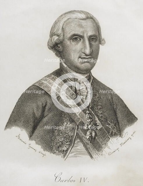 Charles IV, King of Spain, 1851.  Creator: Domingo Martínez.