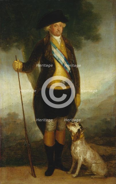Charles IV of Spain as Huntsman, c. 1799/1800. Creator: Workshop of Francisco de Goya.