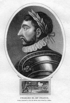 Charles IX, King of France, (1805).Artist: J Chapman