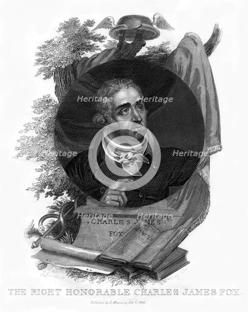 Charles James Fox, British Whig politician, 1815.Artist: Craig