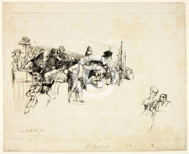 Charles James Fox on the Hustings at Covent Garden, n.d. Creator: David Wilkie.