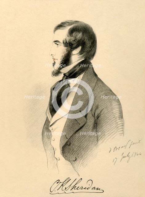 'Charles K. Sheridan', 1844. Creator: Richard James Lane.