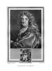 Charles le Brun, French Baroque era painter, (1825).Artist: John Corner