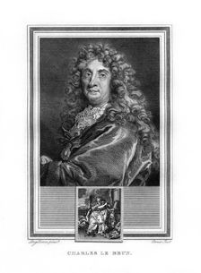 Charles le Brun, French Baroque era painter, (1825).Artist: John Corner