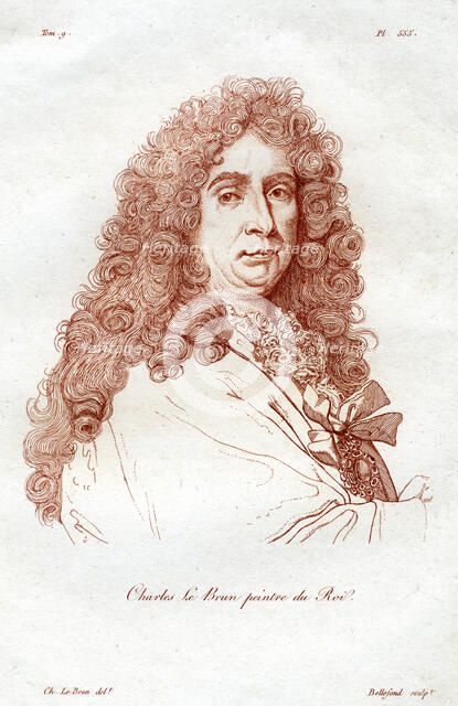Charles le Brun, French Baroque era painter, (19th century.)Artist: Bellefond