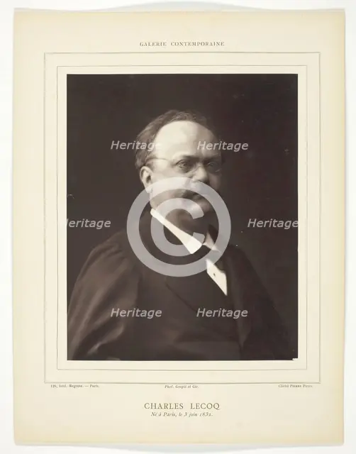 Charles Lecoq, [French operatic composer], c. 1876/84.  Creator: Pierre Petit.