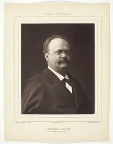 Charles Lecoq, [French operatic composer], c. 1876/84. Creator: Pierre Petit