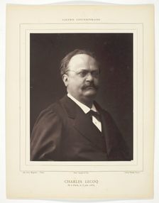 Charles Lecoq, [French operatic composer], c. 1876/84. Creator: Pierre Petit