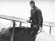 Charles Lindburgh, record breaking aviator, 1927