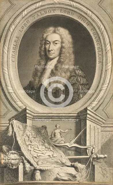 Charles Lord Talbot, High Grand Chancellor, published 1740. Creator: Jacobus Houbraken.