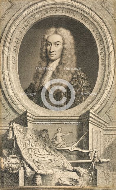 Charles Lord Talbot, High Grand Chancellor, published 1740. Creator: Jacobus Houbraken.