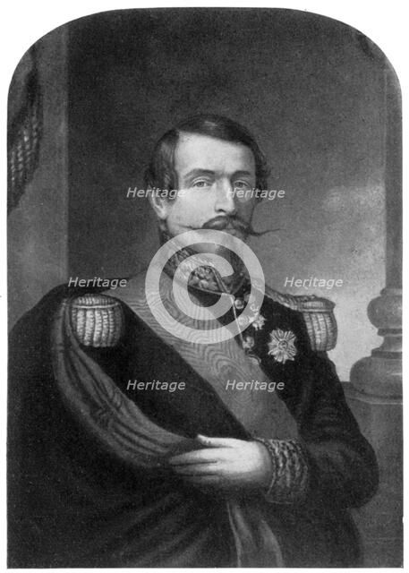 Charles Louis Napoleon Bonaparte, Emperor of the French, 19th century (1910).Artist: George Baxter