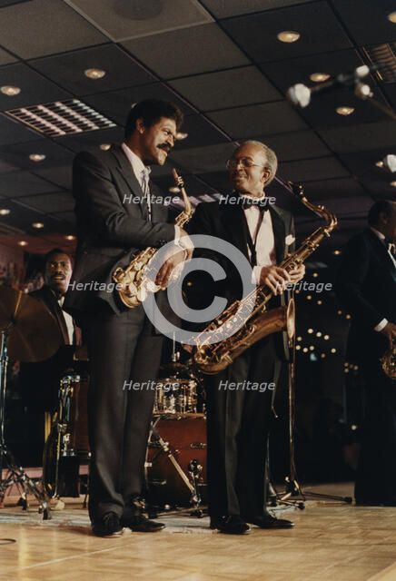 Charles McPherson and Jimmy Heath, Jazz Inn Party, Nordwijk, Netherlands, 1989. Creator: Brian Foskett.