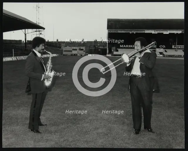 Charles McPherson and John Gordon at the Newport Jazz Festival, Ayresome Park, Middlesbrough, 1978. Creator: Denis Williams.