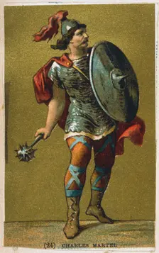 Charles Martel, 7th century King of the Franks, 19th century