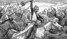 Charles Martel, King of the Franks, at the Battle of Poitiers, 732 (1892)