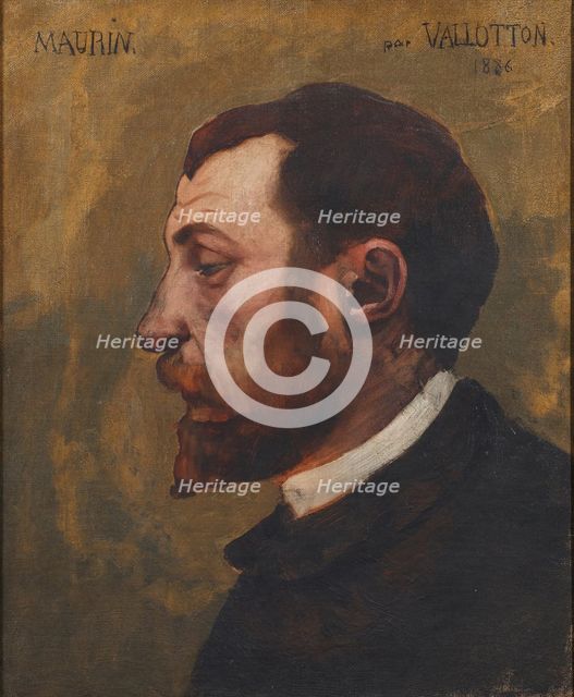 Charles Maurin, 1886. Creator: Vallotton, Felix Edouard (1865-1925).