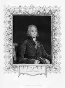 Charles Maurice de Talleyrand-Perigord, French diplomat, 19th century.Artist: WH Mote