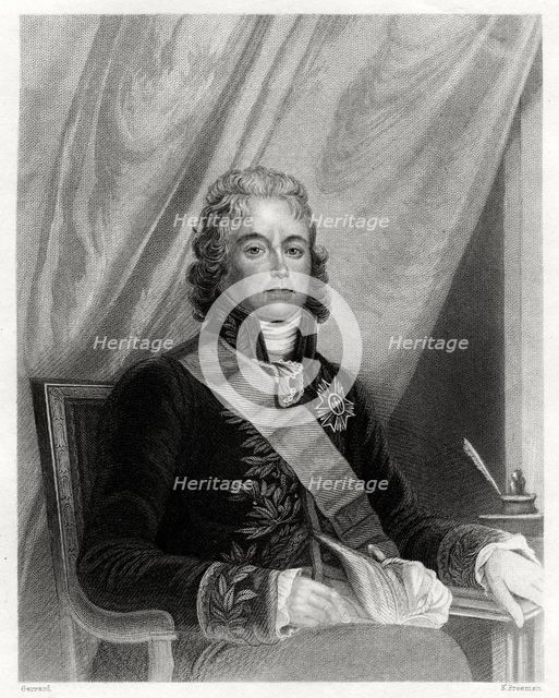 Charles Maurice de Talleyrand-Perigord, French diplomat, 19th century. Artist: S Freeman