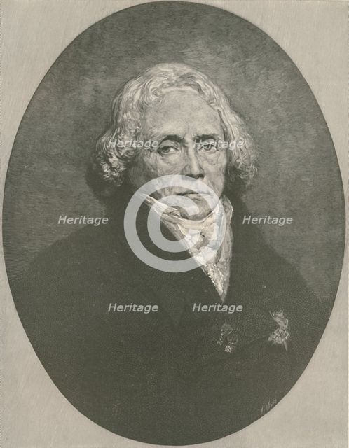 'Charles-Maurice-Élie, Duke of Talleyrand-Perigord, Prince of Benevento', 1828, (1896).  Artist: R. G. Tietze.