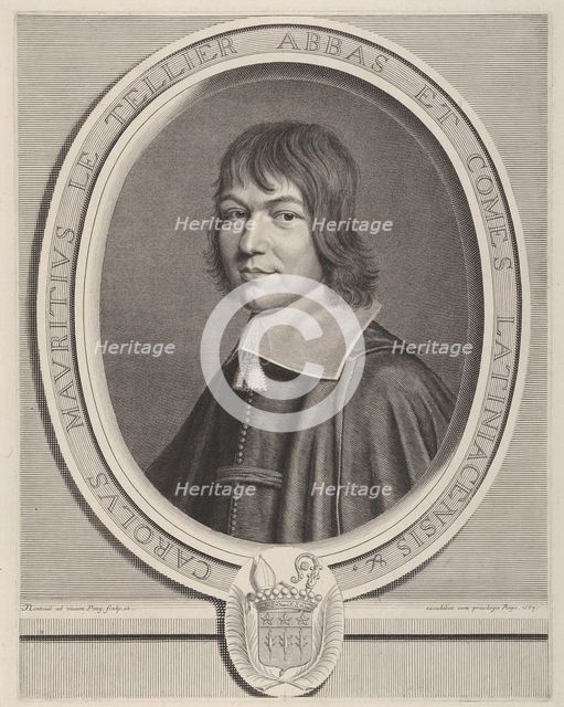 Charles-Maurice Le Tellier, 1663. Creator: Robert Nanteuil.