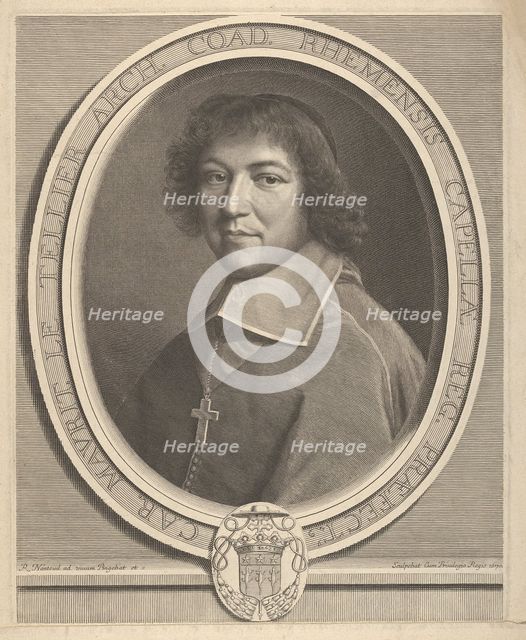 Charles-Maurice Le Tellier, 1670. Creator: Robert Nanteuil.