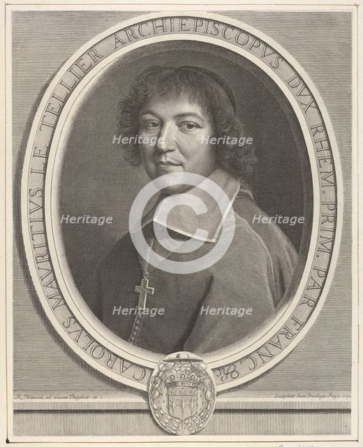 Charles-Maurice le Tellier, 1671. Creator: Robert Nanteuil.