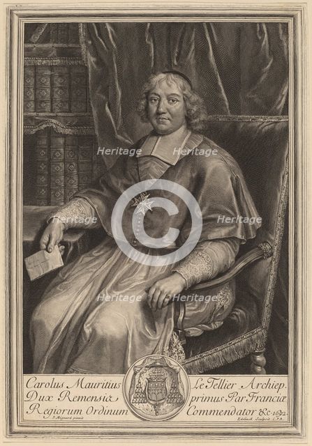 Charles-Maurice Le Tellier. Creator: Gerard Edelinck.