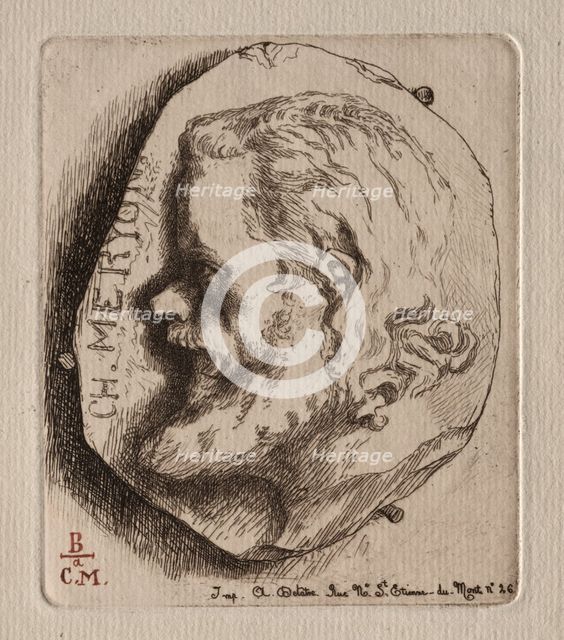 Charles Meryon, 1854. Creator: Félix Bracquemond (French, 1833-1914).